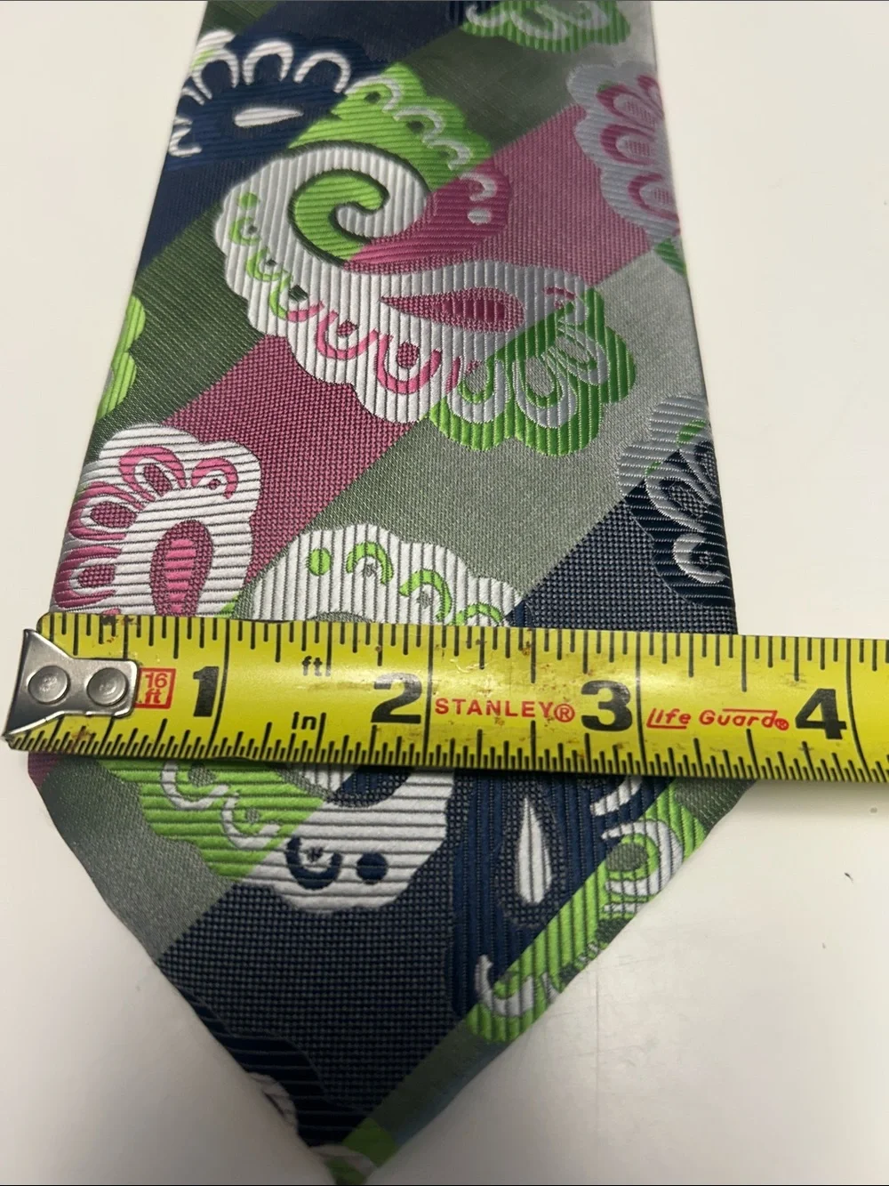 Verse 9- Men's Multicolor Patterned Necktie Set - Blue, Pink, Yellow, Green